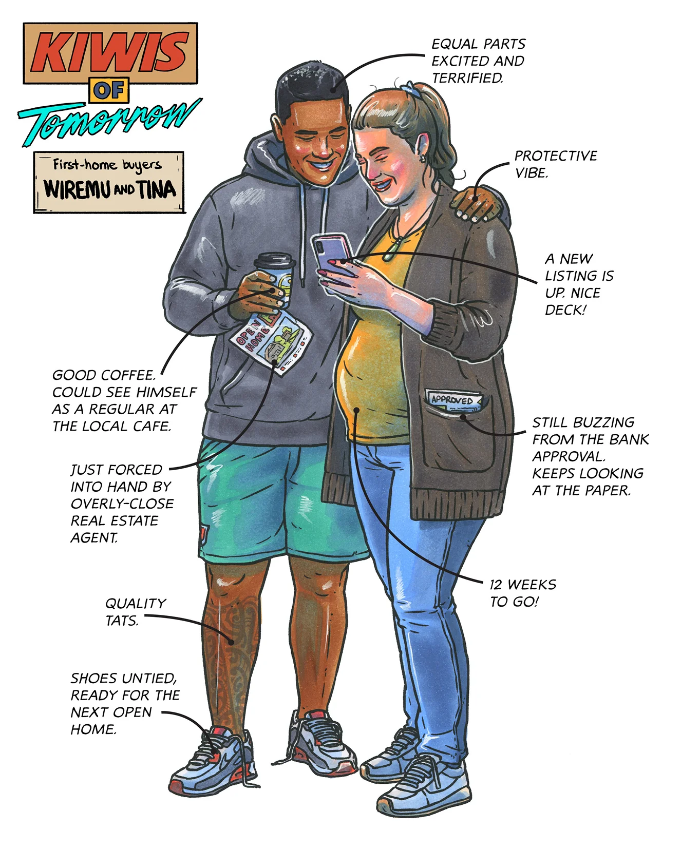 First-home buyers Wiremu and Tina